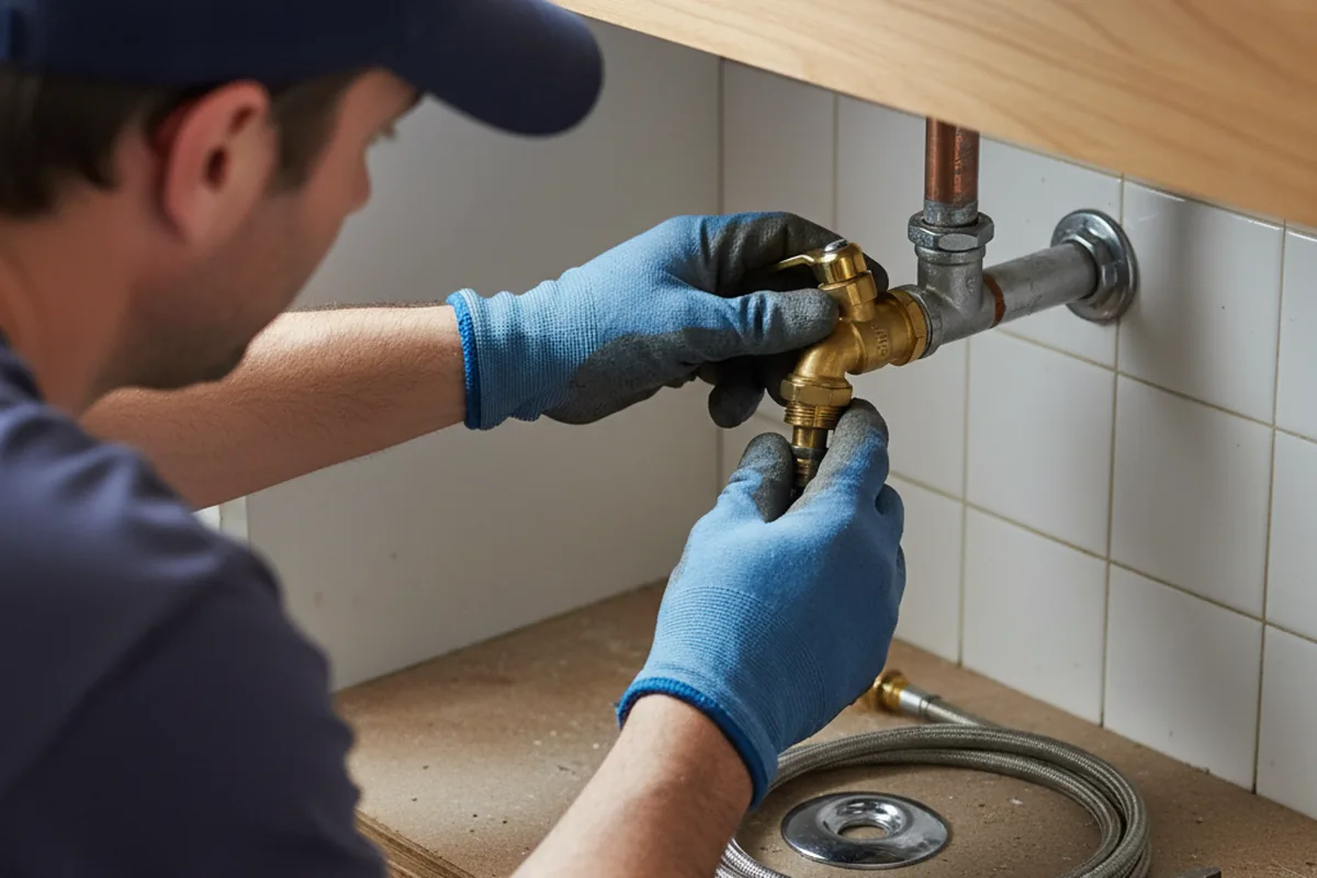 Shutoff valve and fitting work during Emergency Plumbing in Winnsboro